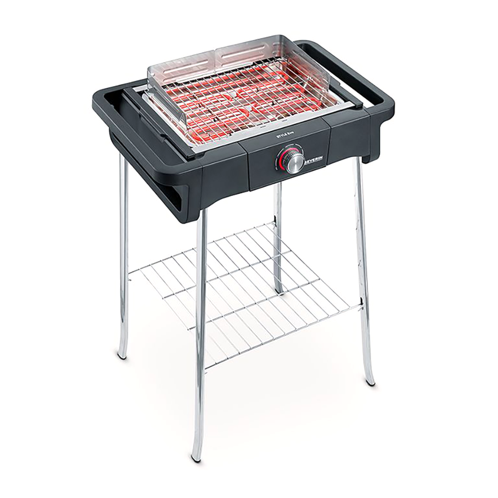 EL. BBQ. BARBECUE SUR PIED 2500W - 350°C MAX 8124 - SEVERIN