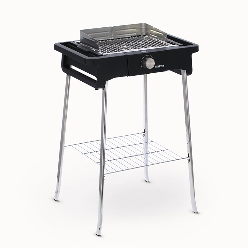 EL. BBQ. BARBECUE SUR PIED 2500W - 350°C MAX 8124 - SEVERIN