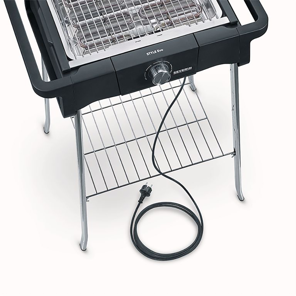 EL. BBQ. BARBECUE SUR PIED 2500W - 350°C MAX 8124 - SEVERIN
