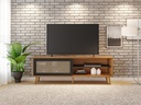 MB. NT1175/243 TV STAND 60" WITH 1 SLIDING DOOR ON MDP FREIJO TREND / BLACK TX NOTAVEL