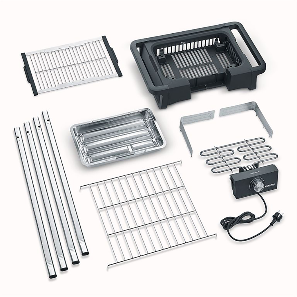 EL. BBQ. BARBECUE SUR PIED 2500W - 350°C MAX 8124 - SEVERIN