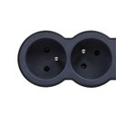 EL. 049472 RALLONGE MULTIPRISE A PUIT 1,5m EXTRA PLATE 3X2P+T 230V 3500W 16A NOIR GRIS FONCE LE GRAND