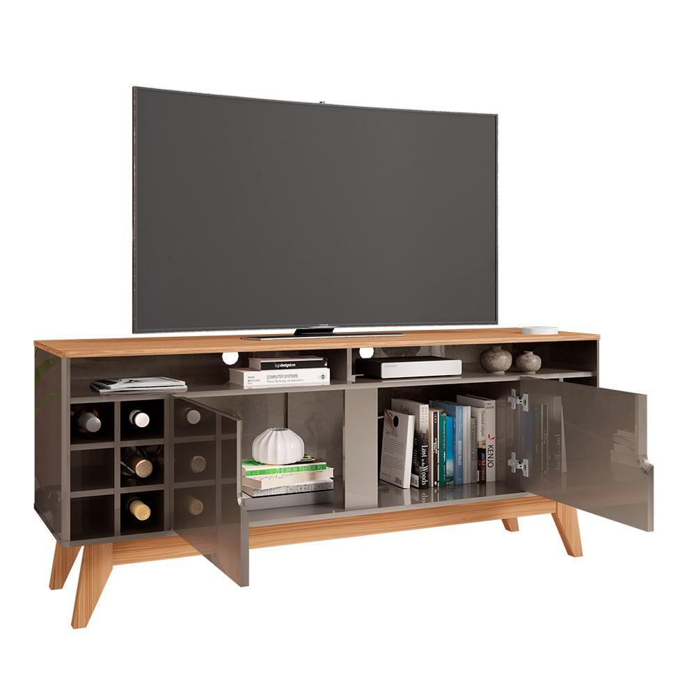 MB. TV STAND WINE 1.35m PEARL GREY HIGH GLOSS NOCE CASA. 11077586