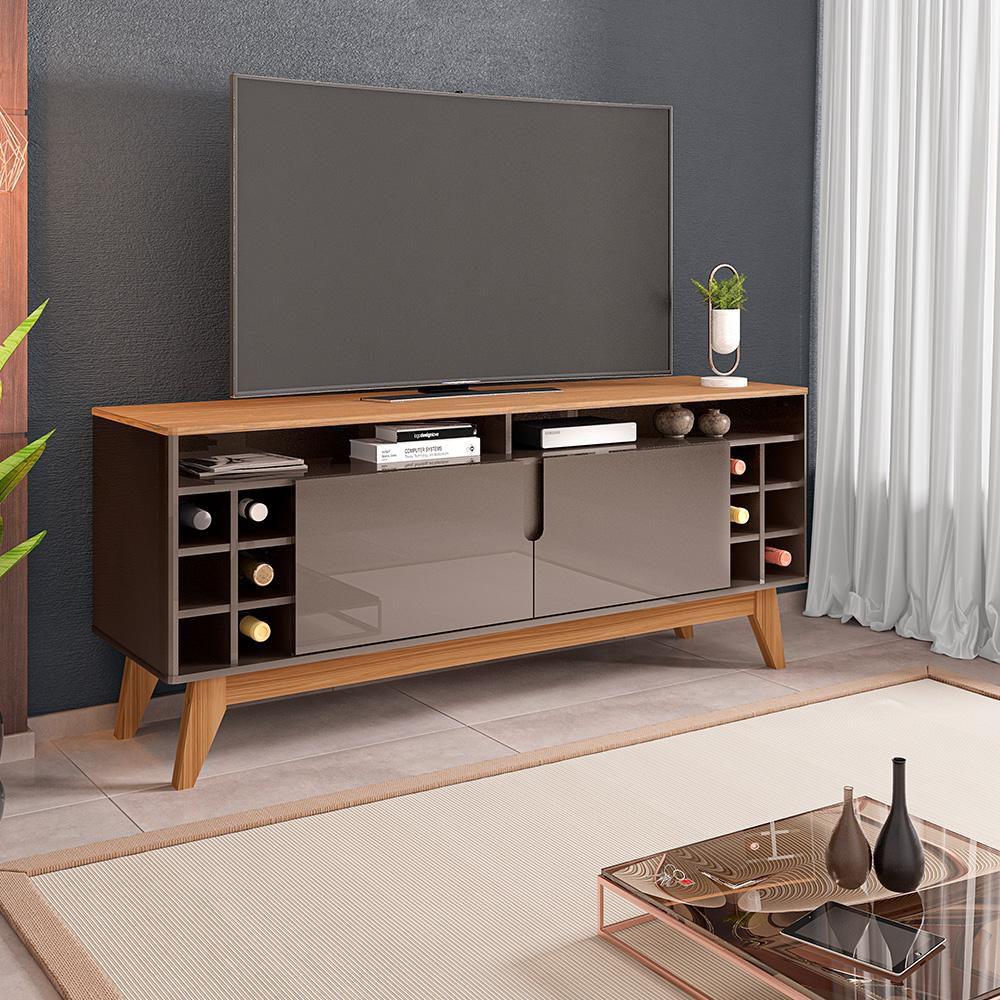 MB. TV STAND WINE 1.35m PEARL GREY HIGH GLOSS NOCE CASA. 11077586