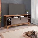 MB. TV STAND WINE 1.35m PEARL GREY HIGH GLOSS NOCE CASA. 11077586