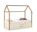 MINI CAMA LIV LAQUEADO OFF WHITE/FREIJO MATIC. 51480
