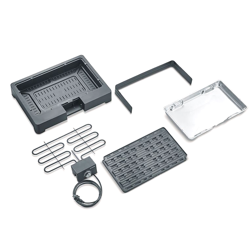 EL. BBQ. BARBECUE SUR PIED- PLAQUE GRILL- 2200W SEVERIN. 8568