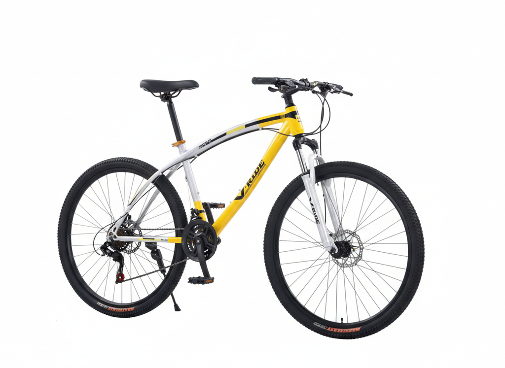 MTBR1-29 VTT 29 - AMORTISSEUR AVANT - 24 VITESSES - FREIN A DISQUE - ROUGE/NOIR/VERT/JAUNE V RIDE 