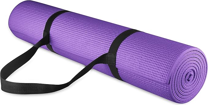 PVC Yoga Mat 1730X610X5MM Col Purple