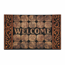 RUBBER FLOCKING PRINTED MAT 45X75 ITEM:8827-02/8827-05 - 6MM - 12PCS