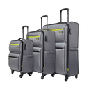 VL. VALISE SOFT CASE- SERIE DE 03pcs (20"-26"-30") Gris/Noir. SEATTLE V TRAVEL FRANCE