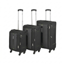 VL. VALISE SOFT CASE - SERIE DE 03 PCE (20",24",28") Noir - Bleu turquoise - Rouge ESPOO