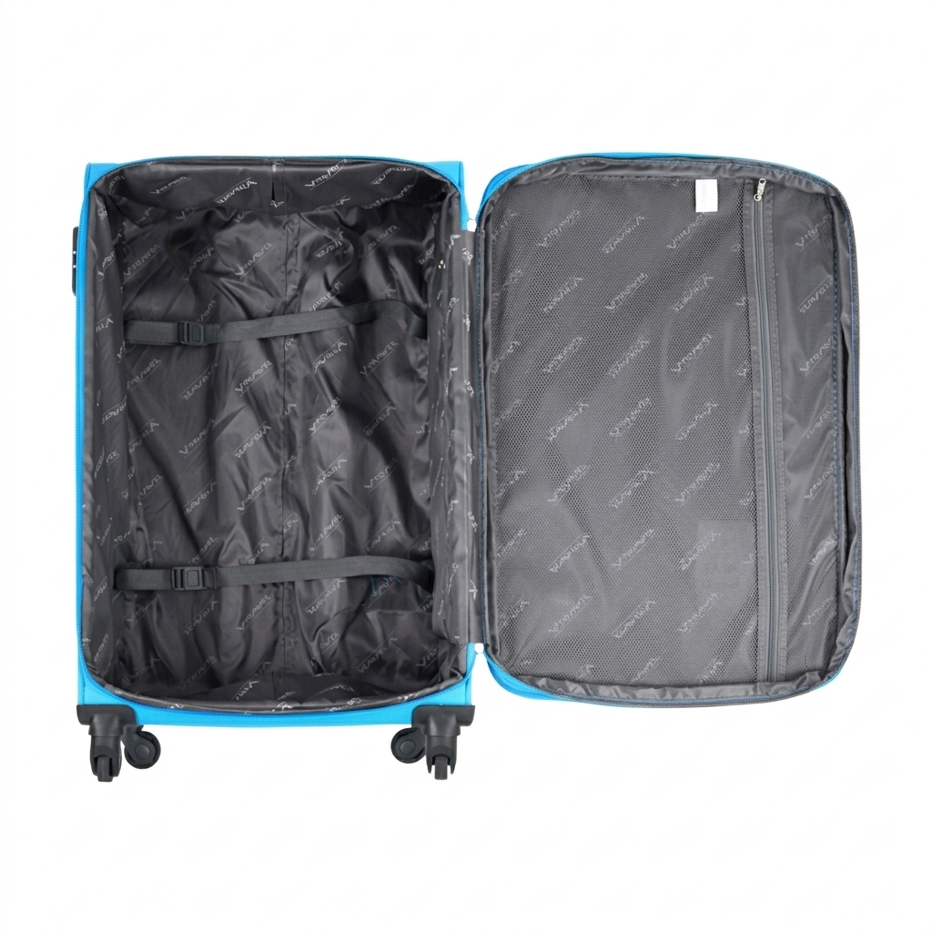 VL. VALISE SOFT CASE - SERIE DE 03 PCE (20",24",28") Noir - Bleu turquoise - Rouge ESPOO