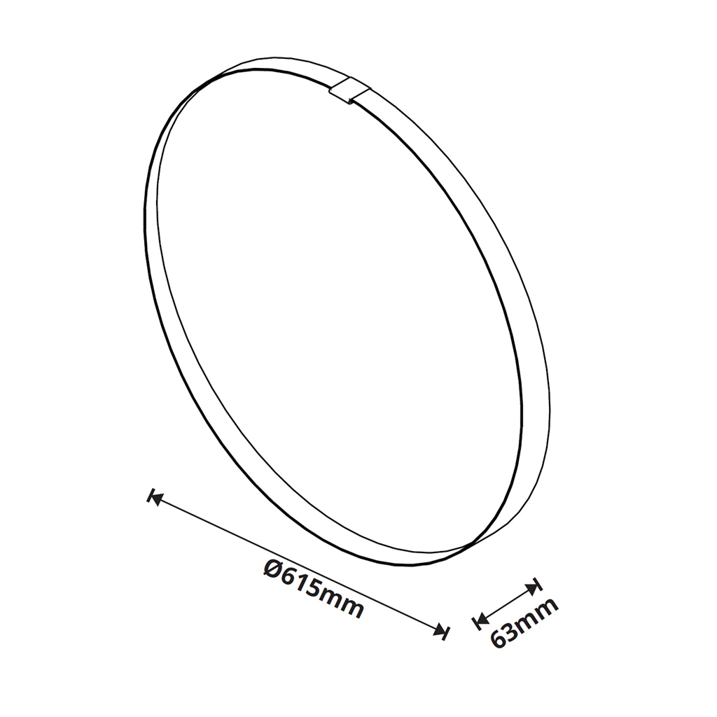 MB. 06307 ESPELHO AQUA 60 PRETO IMCAL