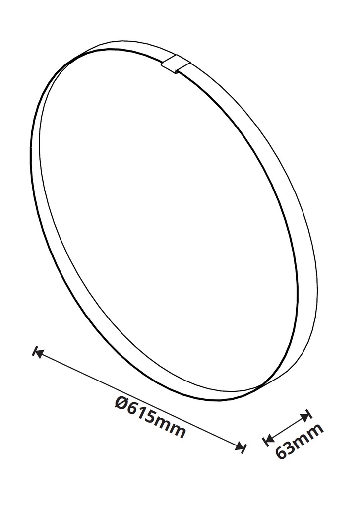 MB. 06308 ESPELHO AQUA 60 MARROM IMCAL