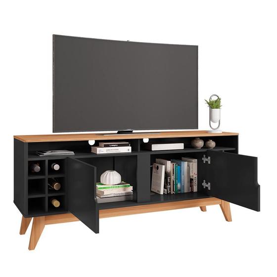 TV STAND WINE 1.6m BLACK NOCE CASA . 11078576