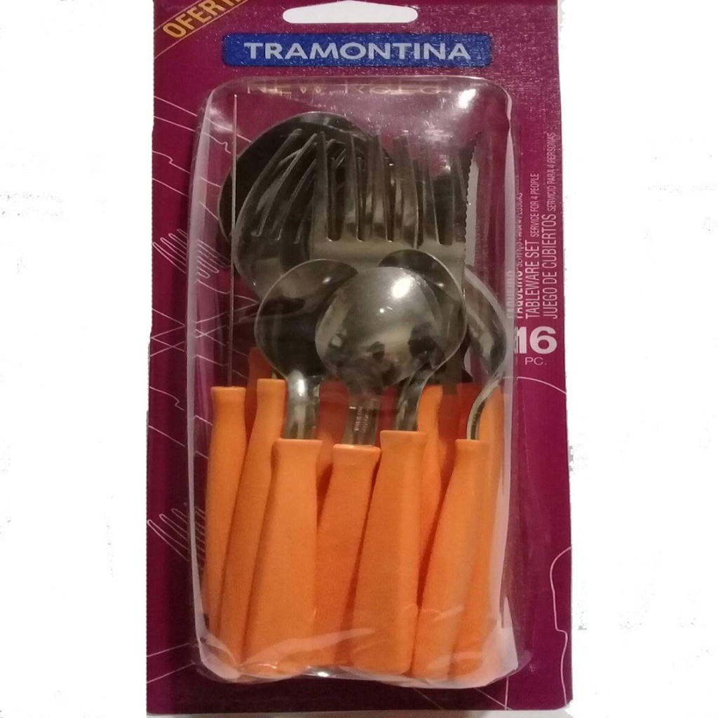 VR. 16 PZAS TABLEWARE SET NEW COLOR TRAMONTINA 23199/464