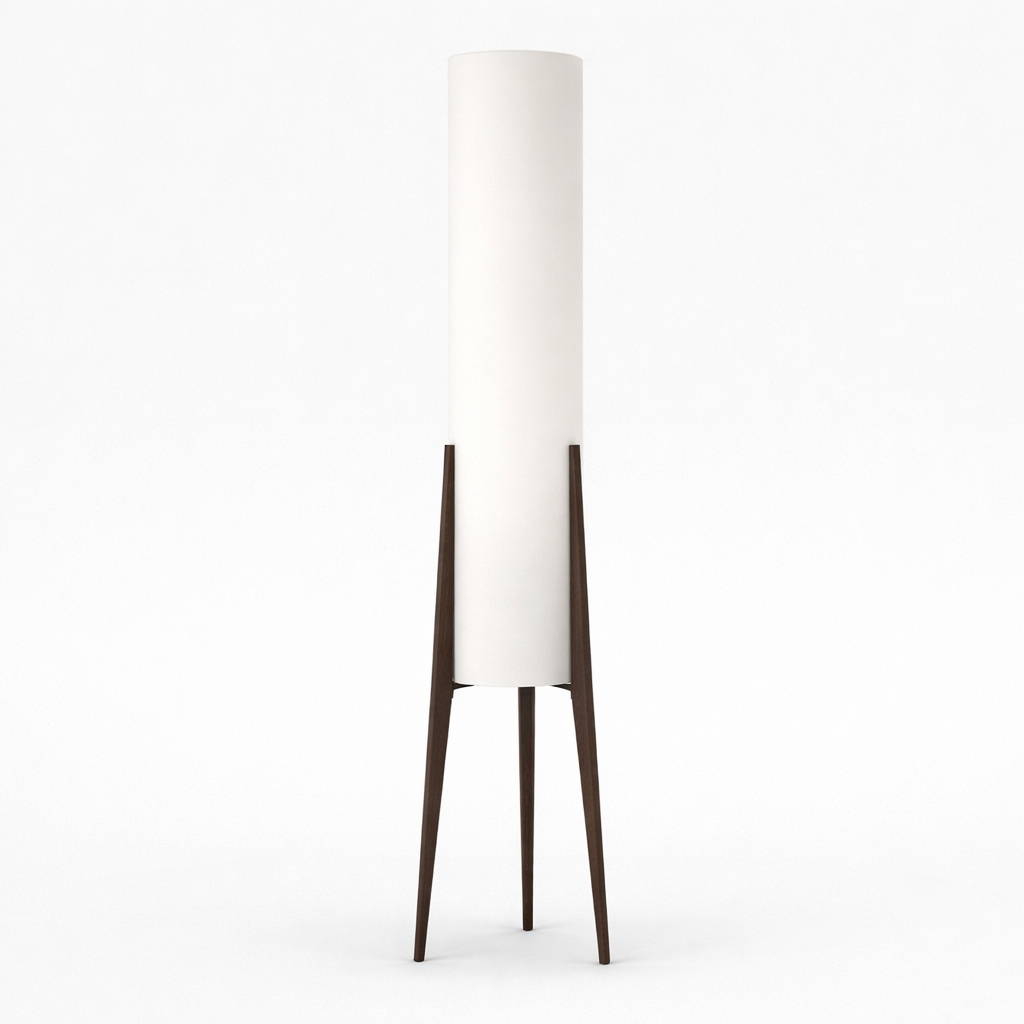 ML01 LAMPADAIRE TREPIED AVEC ABAT-JOUR CYLINDRIQUE 