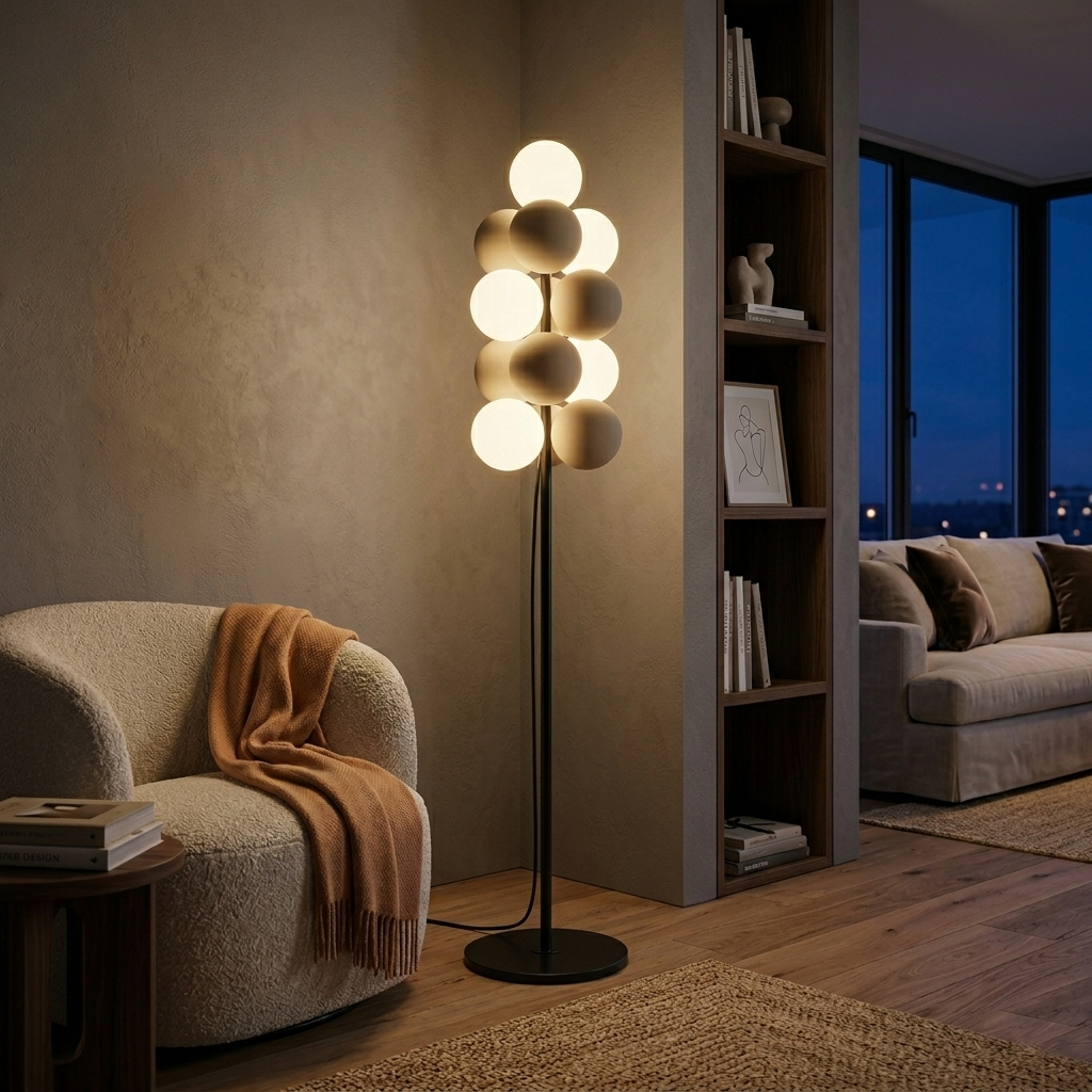 MT903-13 LAMPADAIRE A GLOBES