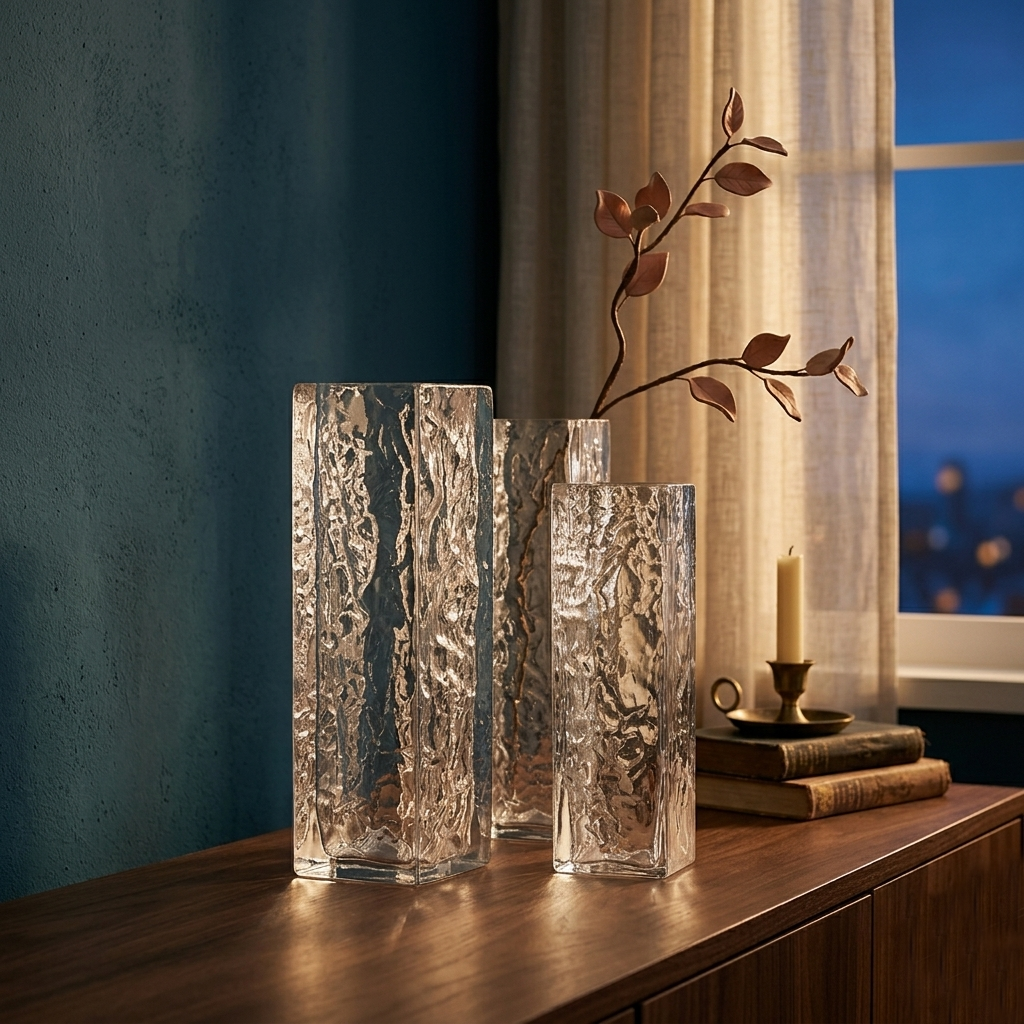 DC. BX9929 LOT DE 3 POT DE FLEUR TRANSPARENT