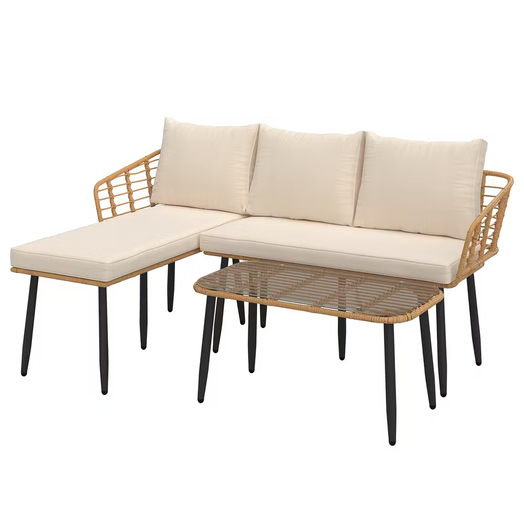 MB. 3PCS CORNER SOFA SET 210712 BLUE ROCK