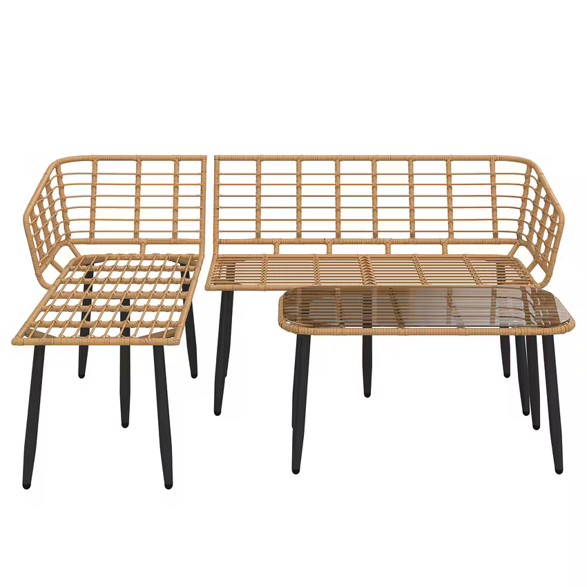 MB. 3PCS CORNER SOFA SET 210712 BLUE ROCK