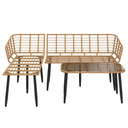 MB. 3PCS CORNER SOFA SET 210712 BLUE ROCK