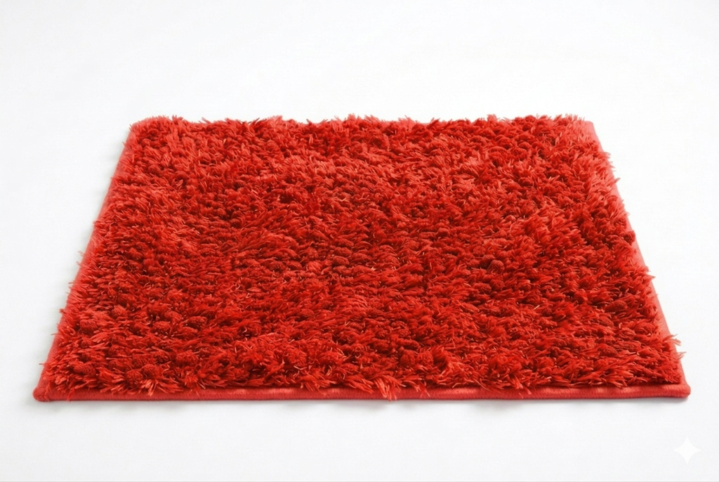 LM. BLEND CHENILLE MAT ITEM:8M0087 COL 2:RED 43X60
