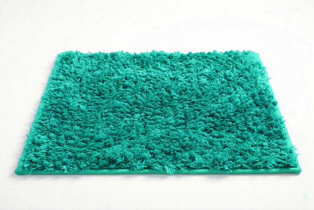 LM. BLEND CHENILLE MAT ITEM:8M0087 COL 11:TURQUOISE 43X60