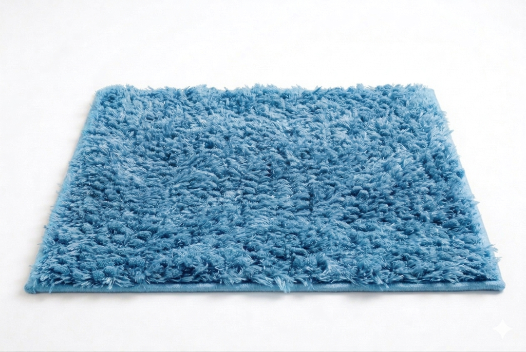 LM. BLEND CHENILLE MAT ITEM:8M0087 COL 10:BLUE 60X90