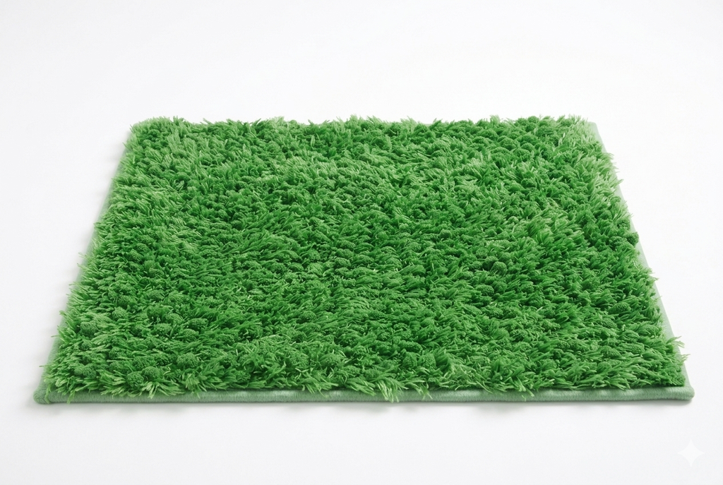 LM. BLEND CHENILLE MAT ITEM:8M0087 COL 14:GREEN 60X90