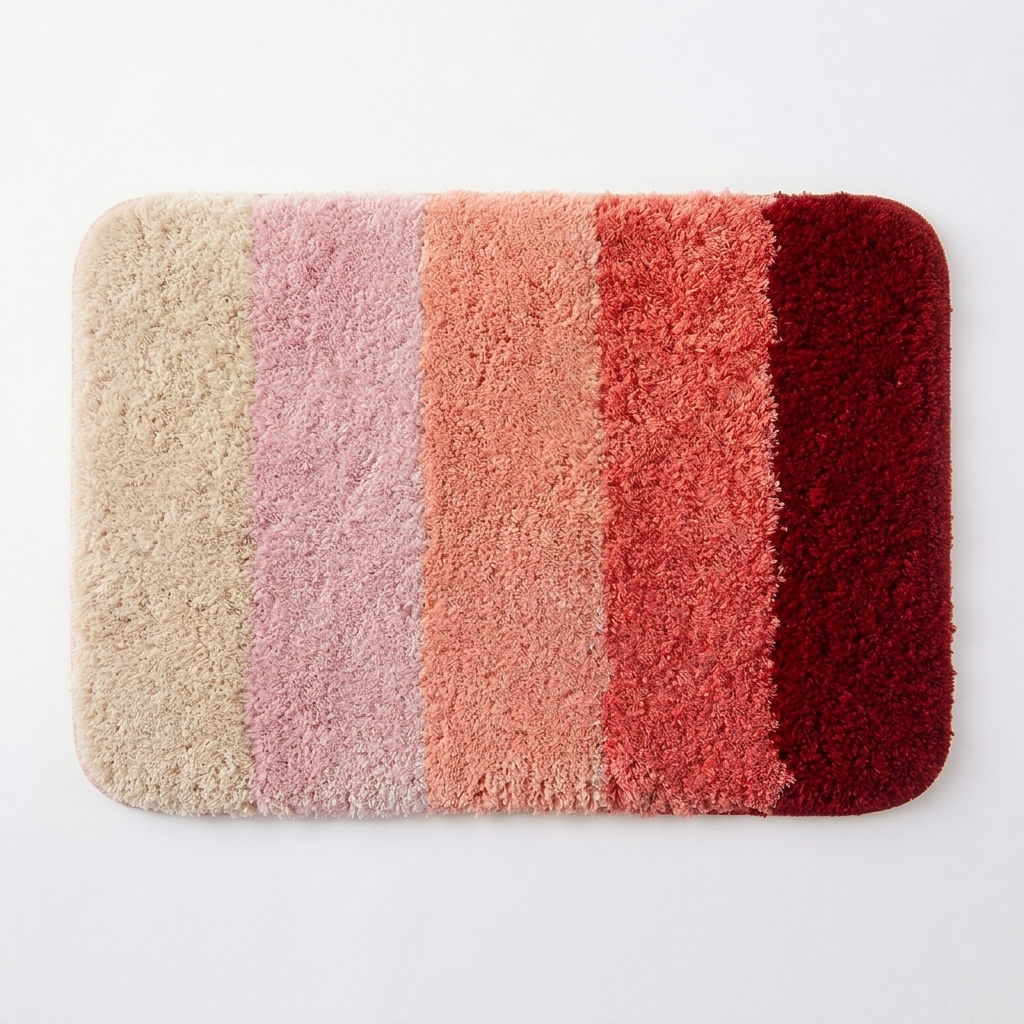 SHADED POLYMICON BATHMAT ITEM:9M2357 COL:MAROON 43X60