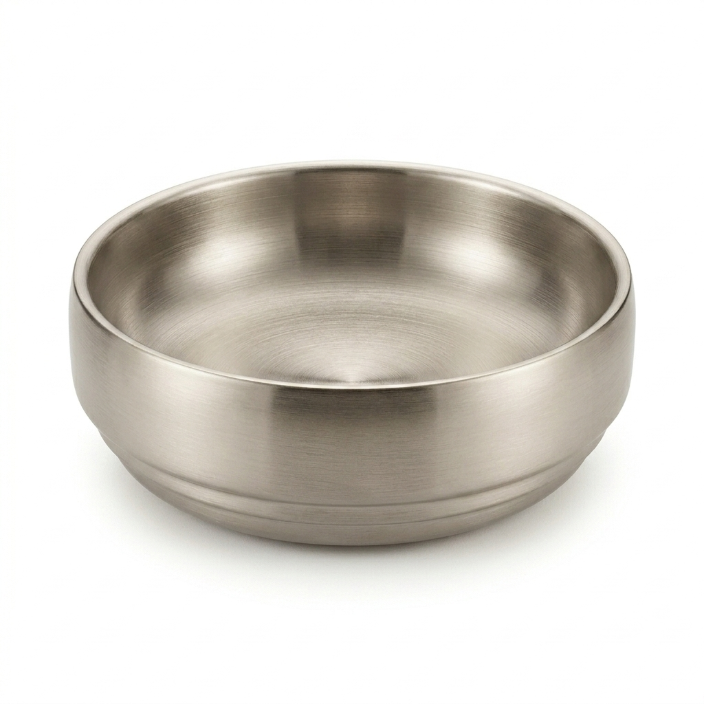 MEL-2-11 / MEL-2-12 19 Korean-style Double-layer Bowl Golden/Silver Color