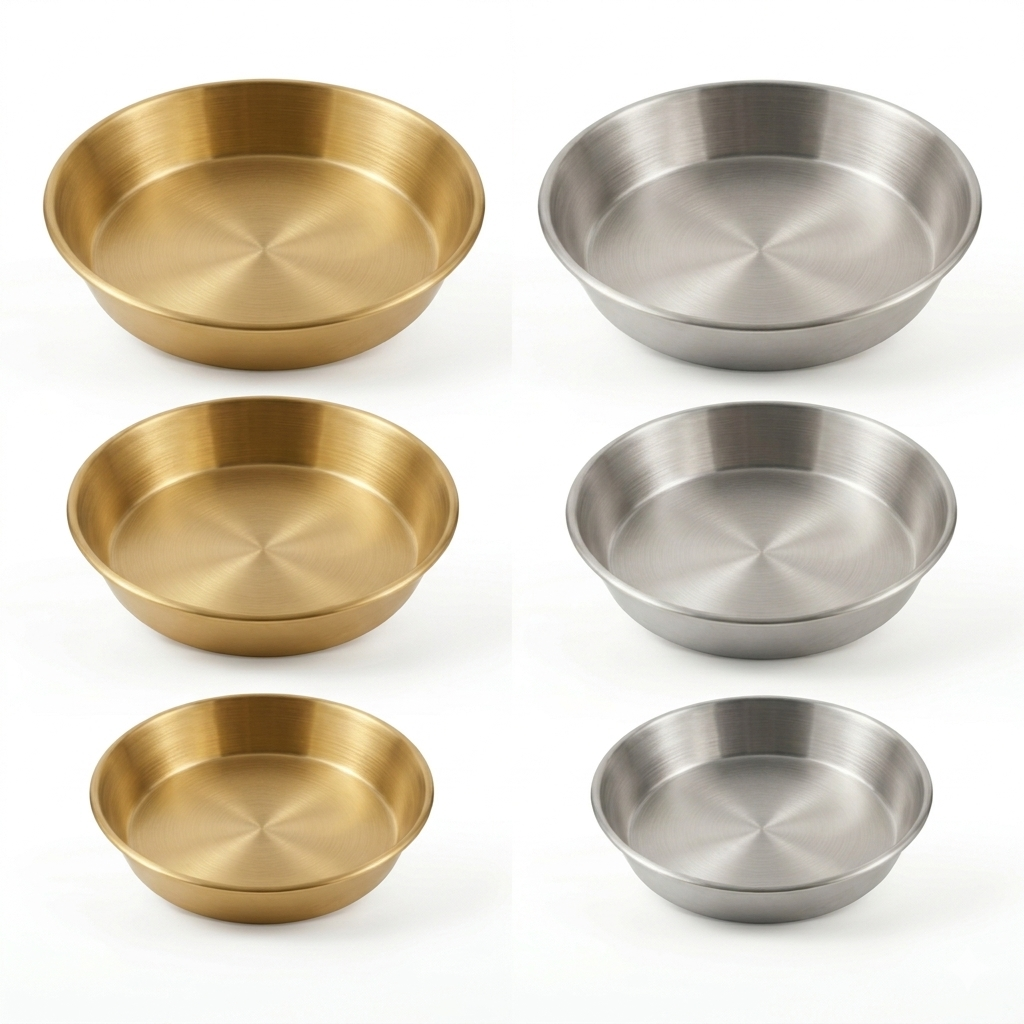 MEL-2-9 / MEL-2-10 24" Pizza Pan Golden/Silver Color