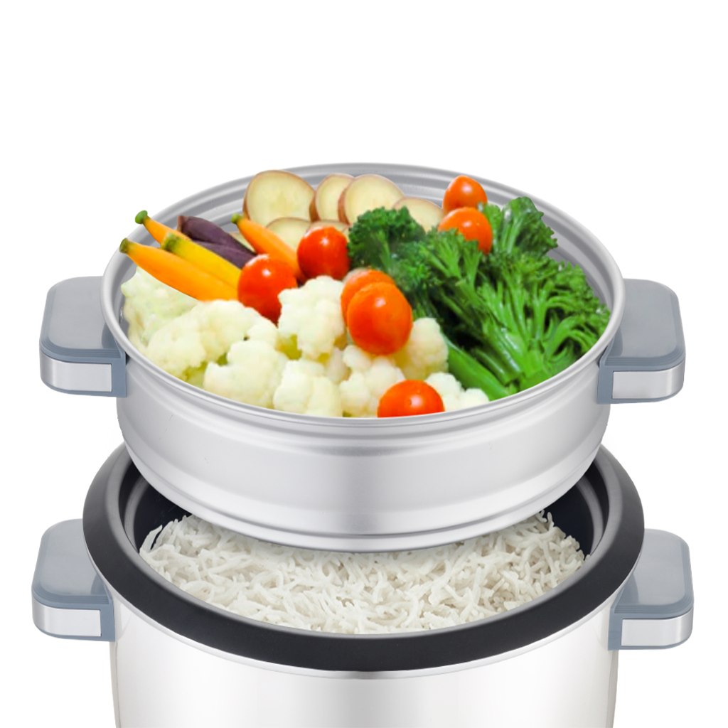 RICE COOKER 1.8L - COUVERCLE EN VERRE (06PCS) - IVOIRE/BLEU VISTA RC180