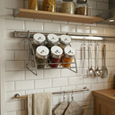 TOP PRATIC LINE-GLASS-SPICE HOLDER 7PCES. 2200/116