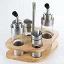 ZO-35 Wooden Base  Diamond-shaped Seasoning Set