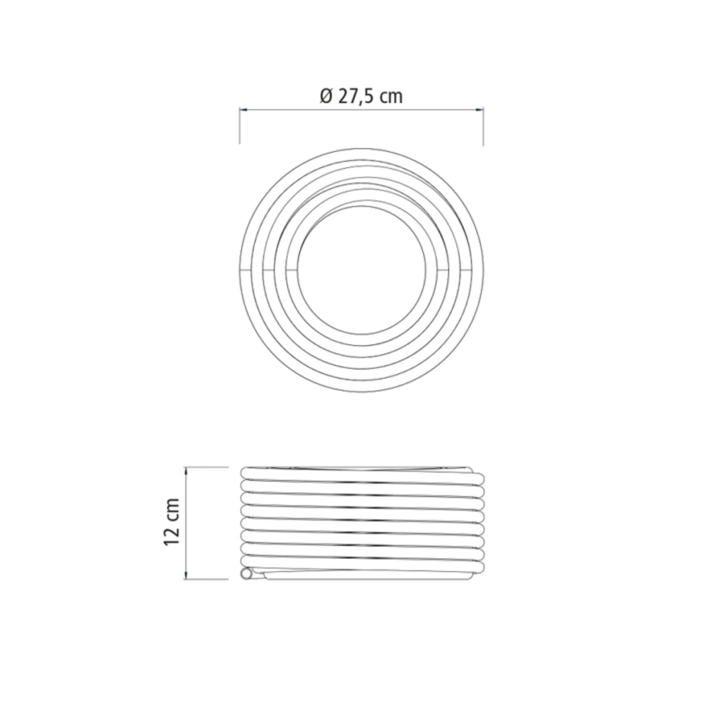 OT. TUYAU D'ARROSAGE FLEXIBLE, 15M, AVEC RACCORDS 79182/156 TRAMONTINA