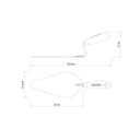 VR. 9 MASON'S TROWEL, WOOD HANDLE TRAMONTINA 77358/095