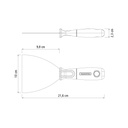 VR. FLEXIBLE SCRAPER 10CM PLASTIC HANDLE TRAMONTINA 77396/105