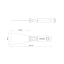 VR. FLEXIBLE SCRAPER 6CM PLASTIC HANDLE TRAMONTINA 77396/065