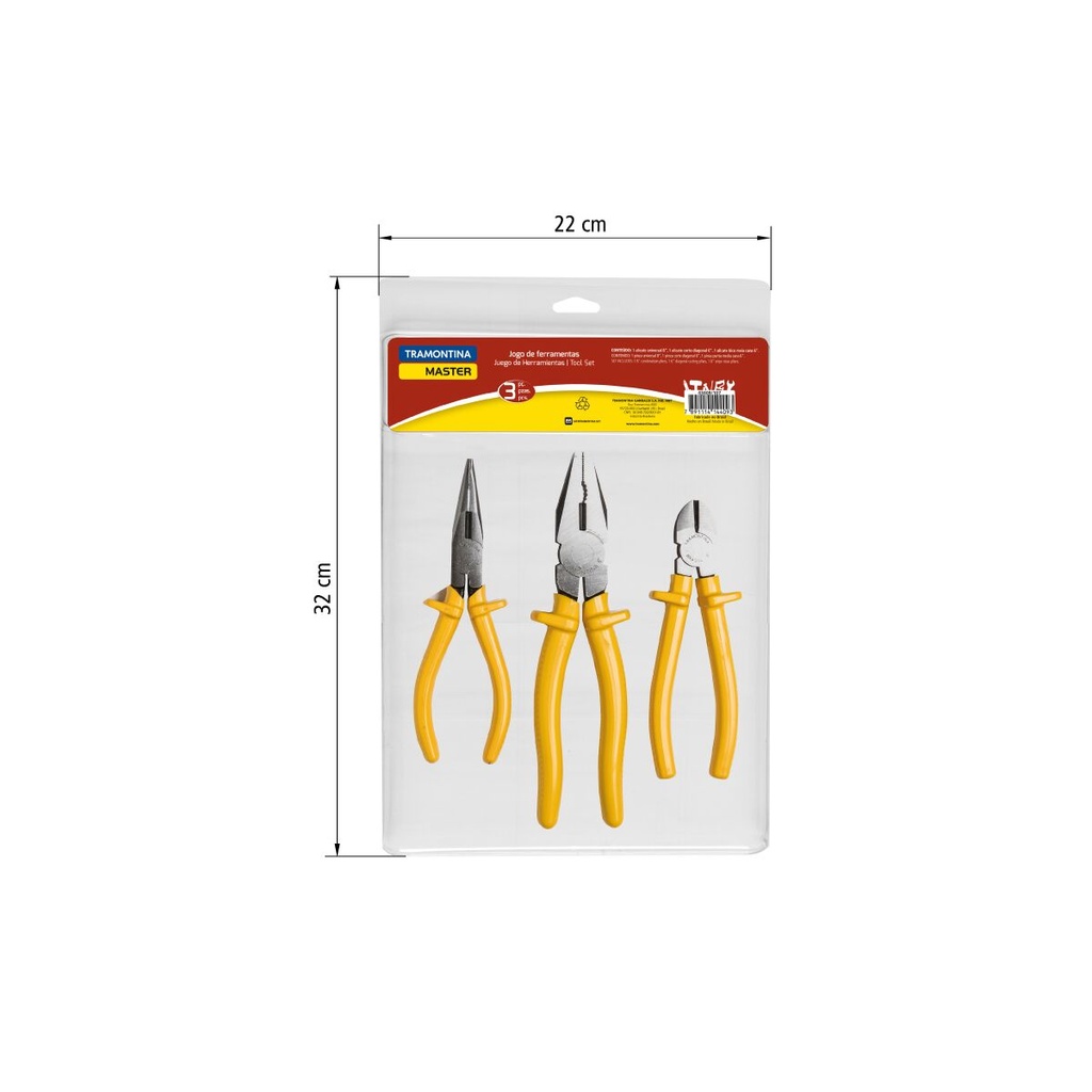 OT. ENSEMBLE D'OUTILS 3 PIÈCES 43409/107 TRAMONTINA