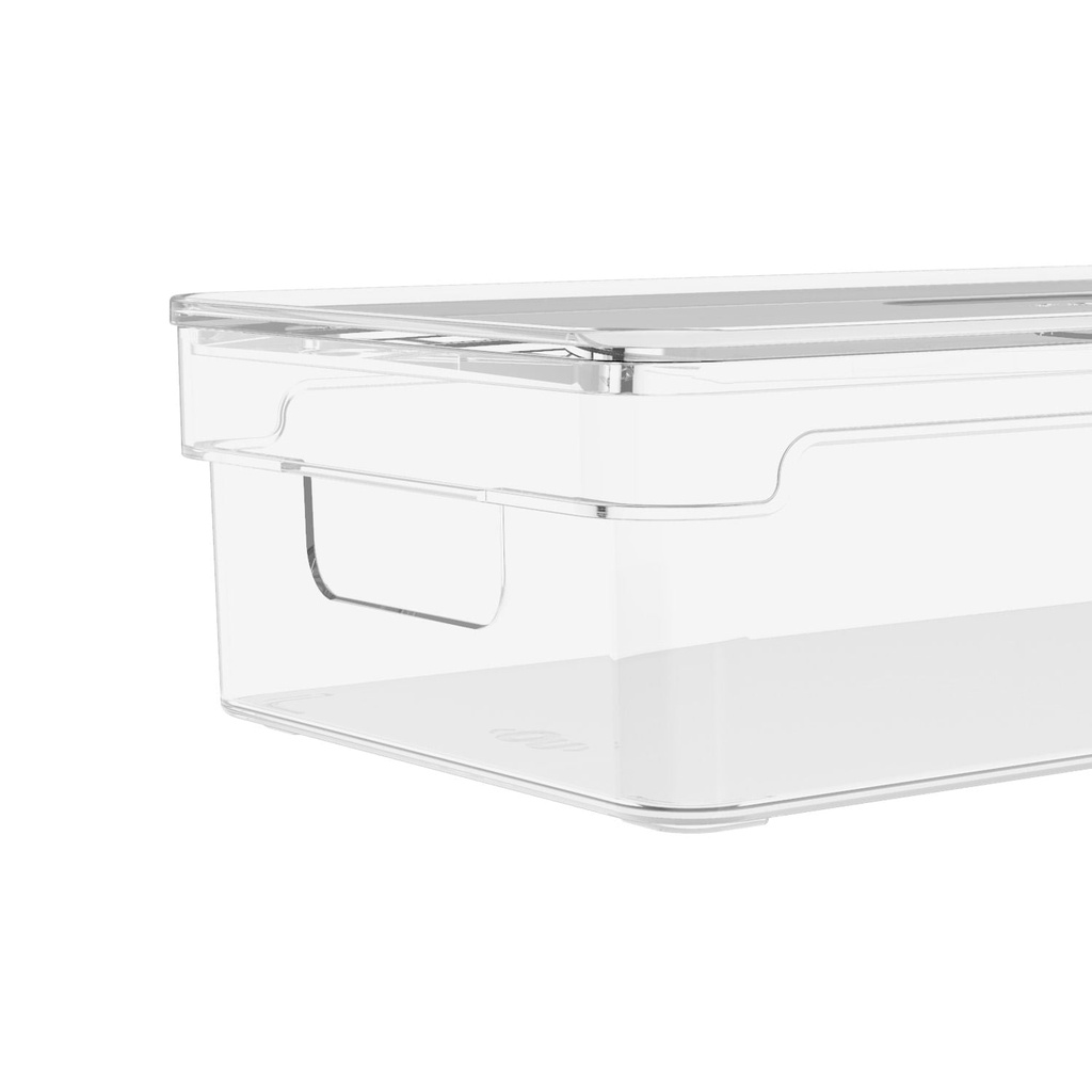 VR. OC250NT CLEAR ORGANIZER WITHLID 30 X 15 X 7 CM NATURAL -OU
