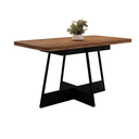 MB. 159232100 RECTANGULAR TABLE REF 1592 NOGAL W/BLACK CARRARO 
