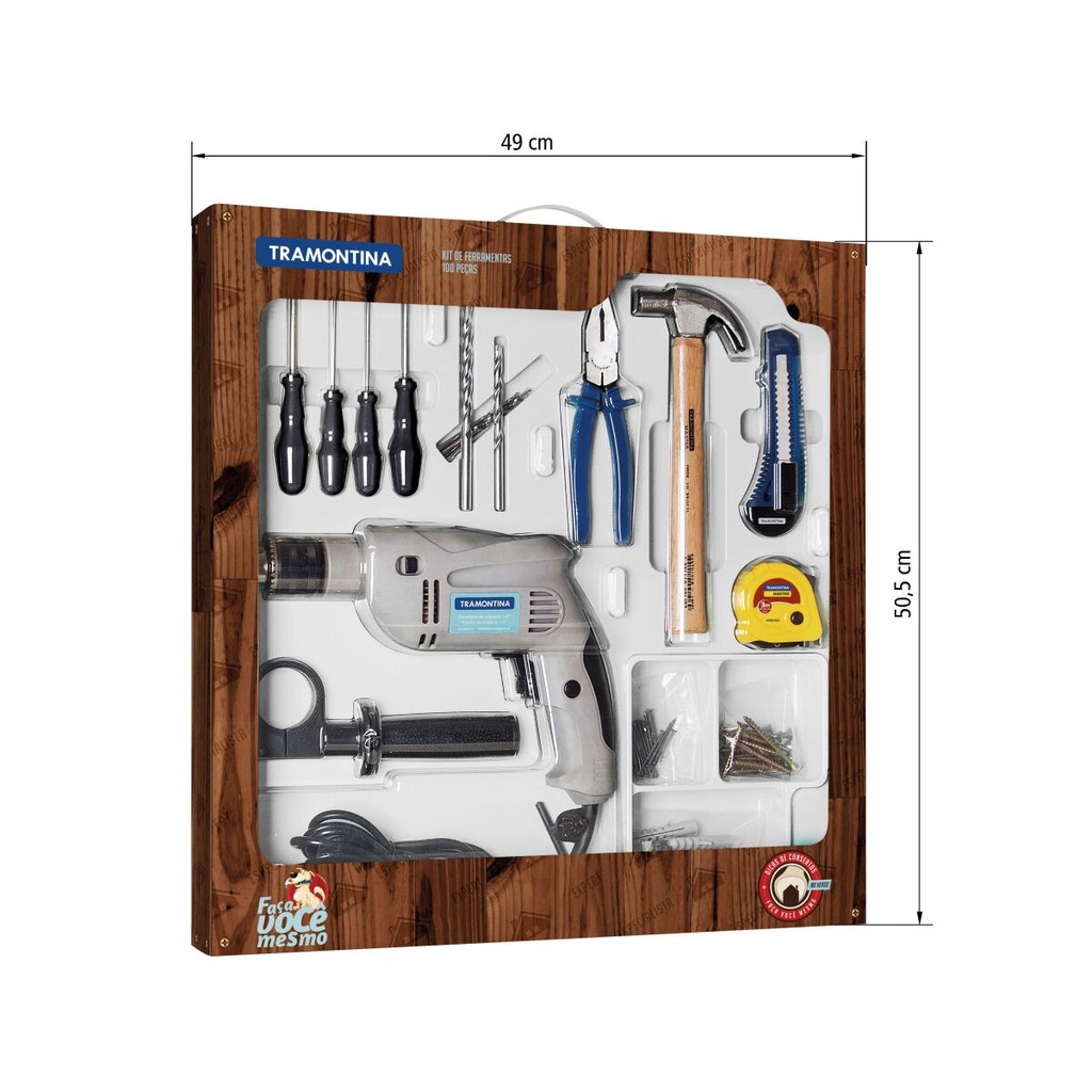 OT. KIT D'OUTILS DE 100 PIÈCES 43408/434 TRAMONTINA