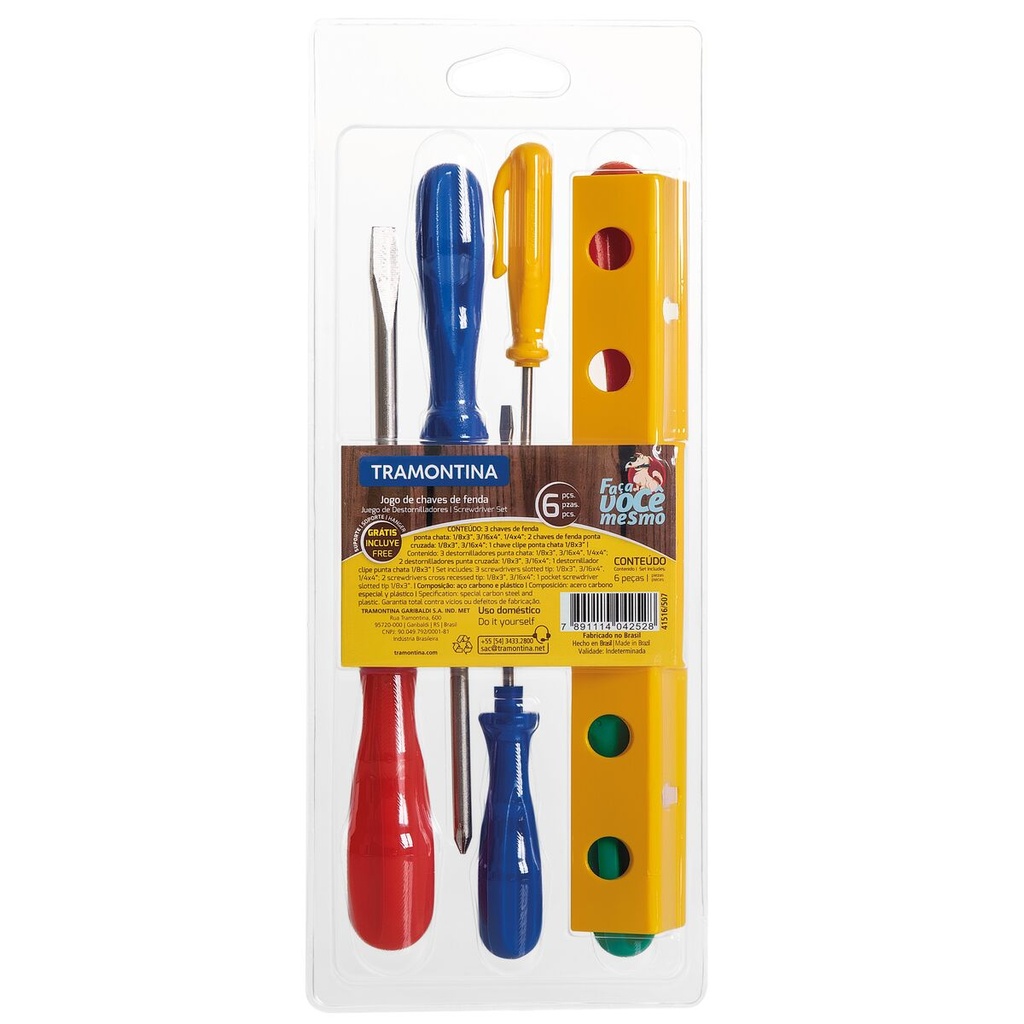 OT. SET DE 6 TOURNEVIS TRAMONTINA 41516/507