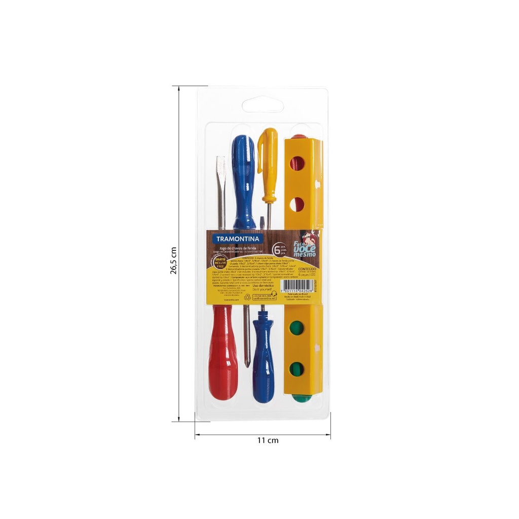OT. SET DE 6 TOURNEVIS TRAMONTINA 41516/507