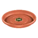 VR. 525P/93 PLASTIC ROUND PLATE 28CM - 525V/93 ROUND PLASTIC FLOWER POT 35CM SANREMO