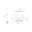 OT. BÊCHE CARRÉE, AVEC MANCHE EN BOIS DE 130CM  TRAMONTINA 77400/524