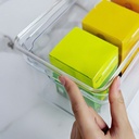 VR. OC350NT CLEAR ORGANIZER WITHLID 30 X 15 X 13 CM NATURAL -OU